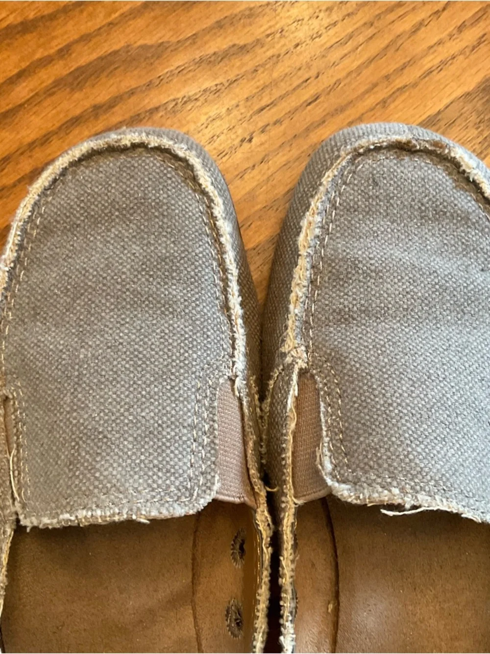 Aerosoles So Soft Canvas Loafers, Tan, Women’s Sz 7